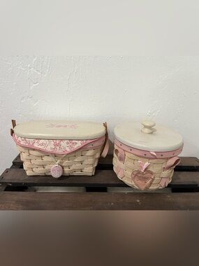 Longaberger Horizon of Hope Basket Combo, Lot Of 2.